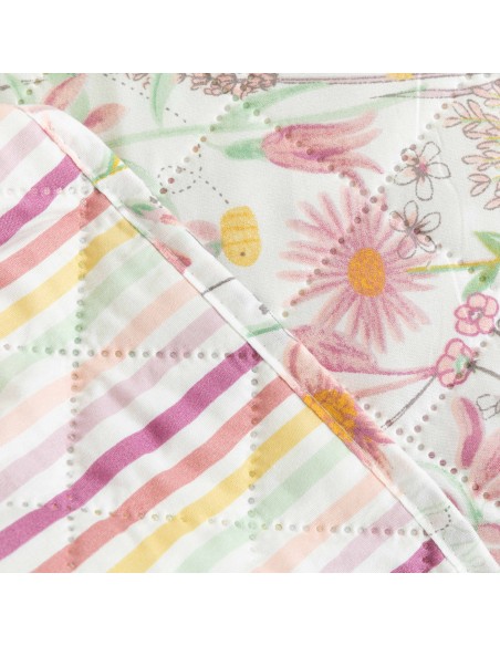 Copriletto bouti Ainhoa rosa