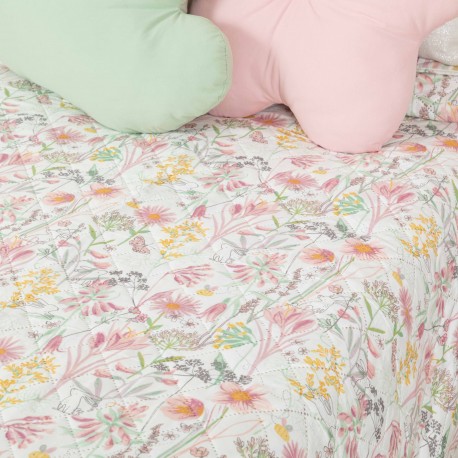 Copriletto bouti Ainhoa rosa