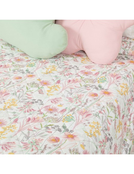 Copriletto bouti Ainhoa rosa