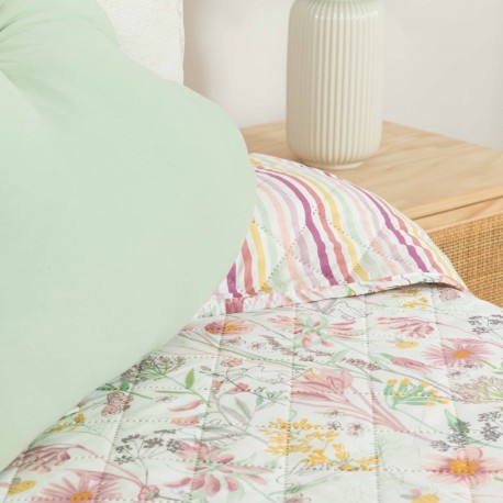 Copriletto bouti Ainhoa rosa