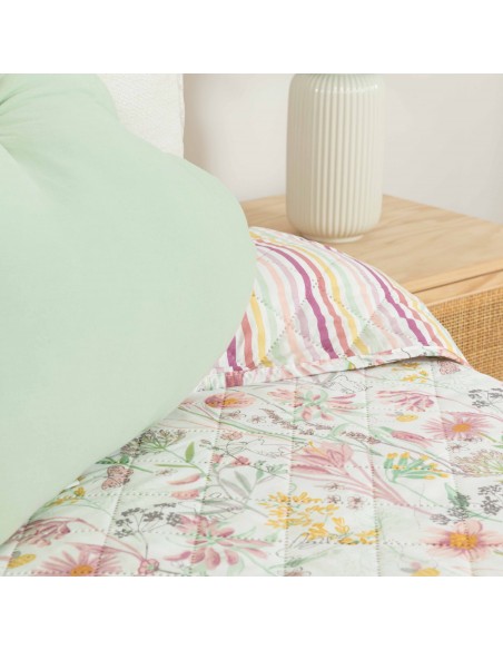 Copriletto bouti Ainhoa rosa