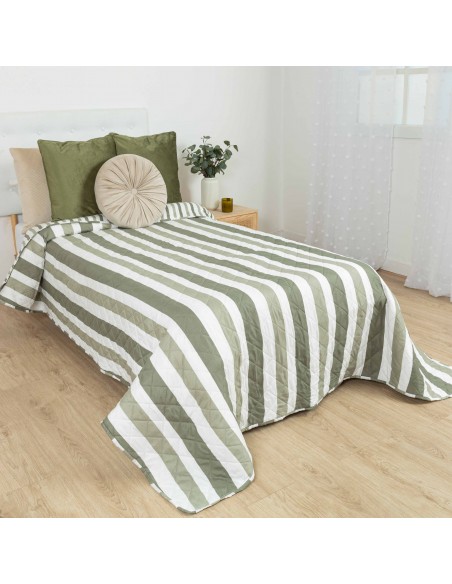 Copriletto bouti Raya Aviles verde militare