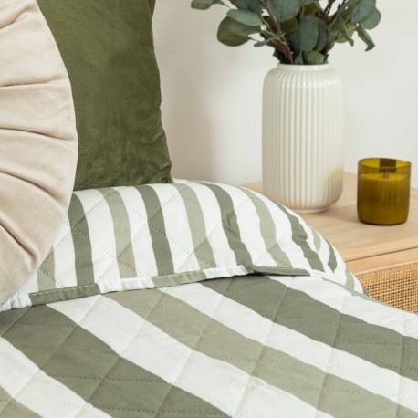 Copriletto bouti Raya Aviles verde militare