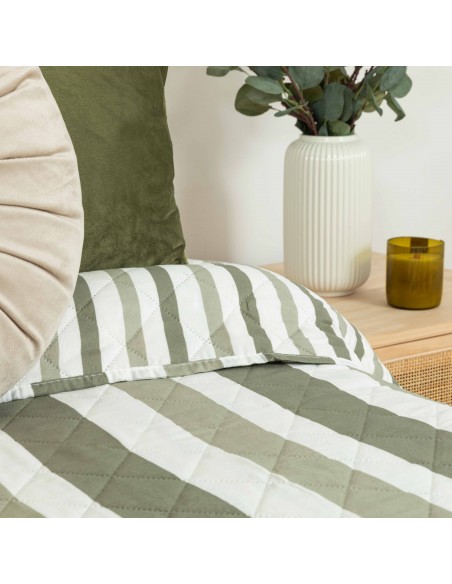 Copriletto bouti Raya Aviles verde militare