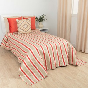 Copriletto bouti Luton rame