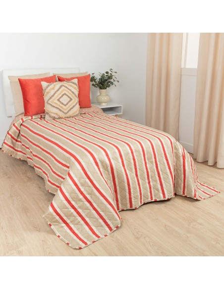 Copriletto bouti Luton rame