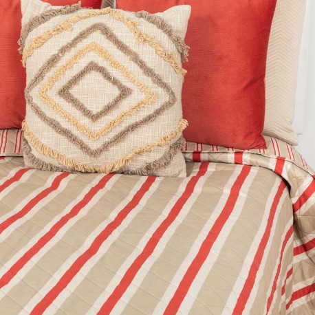 Copriletto bouti Luton rame