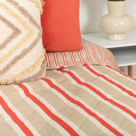 Copriletto bouti Luton rame