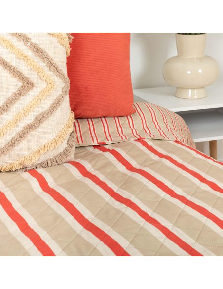 Copriletto bouti Luton rame