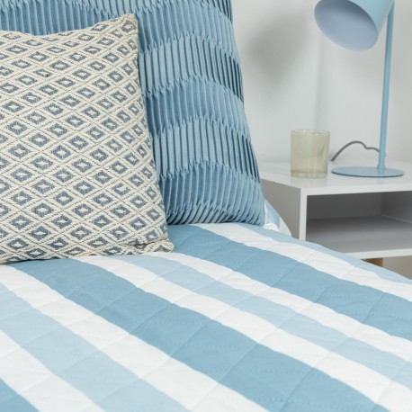 Copriletto bouti Raya Calcuta indaco