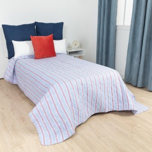 Copriletto bouti Raya Fermin blu