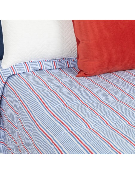 Copriletto bouti Raya Fermin blu