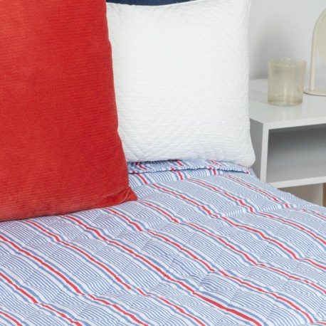 Copriletto bouti Raya Fermin blu