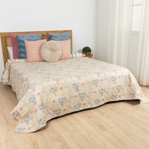 Copriletto bouti Soler beige