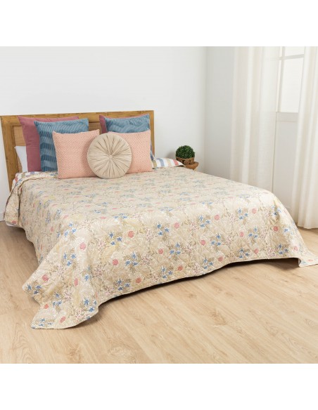 Copriletto bouti Soler beige