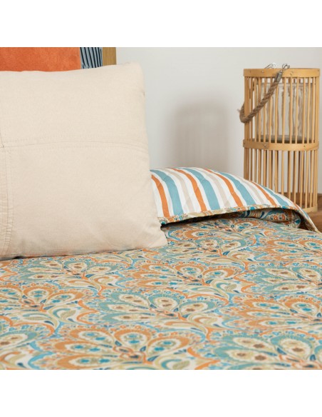 Copriletto bouti Mara beige sabbia