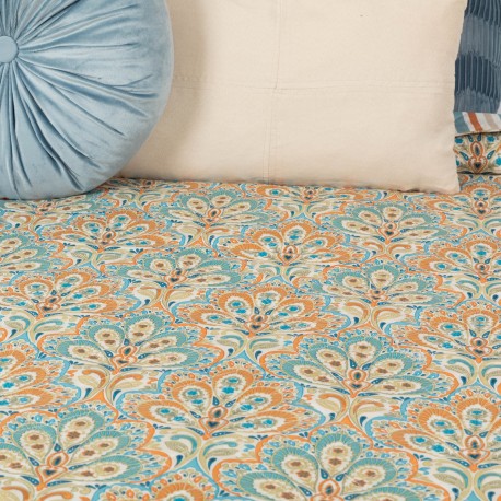 Copriletto bouti Mara beige sabbia