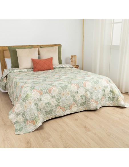 Copriletto bouti Clementina verde