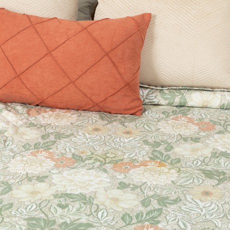 Copriletto bouti Clementina verde