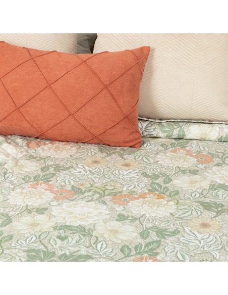 Copriletto bouti Clementina verde