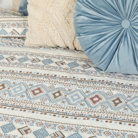 Copriletto bouti Iker indaco