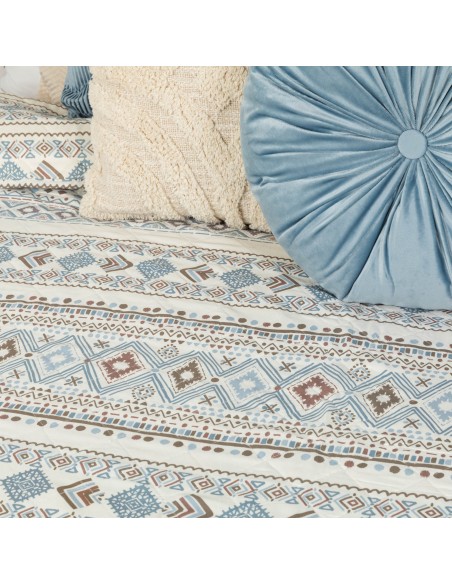 Copriletto bouti Iker indaco