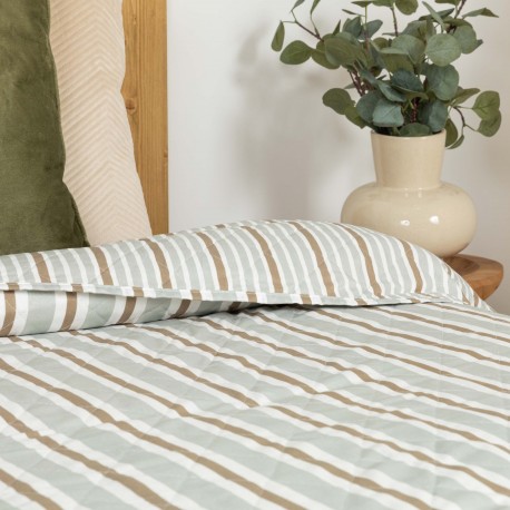 Copriletto bouti Siva beige sabbia