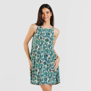 Vestito corto con spalline crêpe Tala