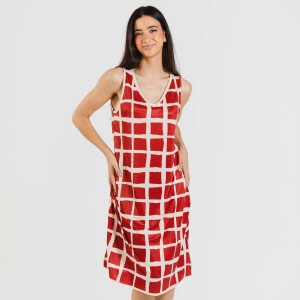 Vestito midi canotta soft Naroa rame