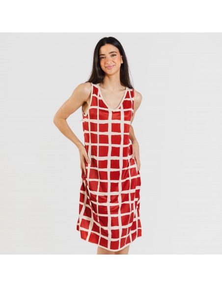 Vestito midi canotta soft Naroa rame Vestito midi canotta soft Naroa rame