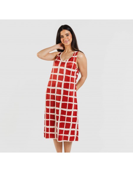 Vestito midi canotta soft Naroa rame Vestito midi canotta soft Naroa rame