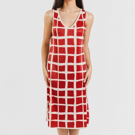 Vestito midi canotta soft Naroa rame