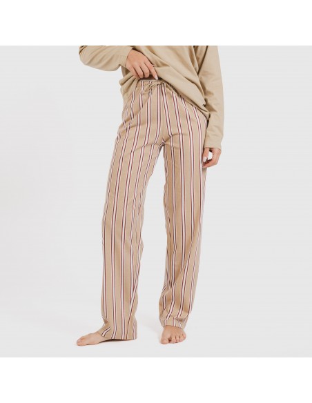 Pigiama lungo cotone Raya Ico beige Pigiama lungo cotone Raya Ico beige