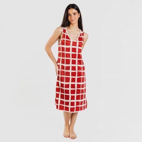 Vestito midi canotta soft Naroa rame