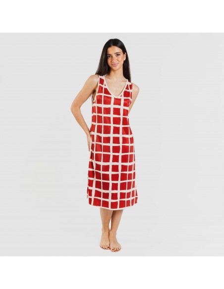 Vestito midi canotta soft Naroa rame Vestito midi canotta soft Naroa rame