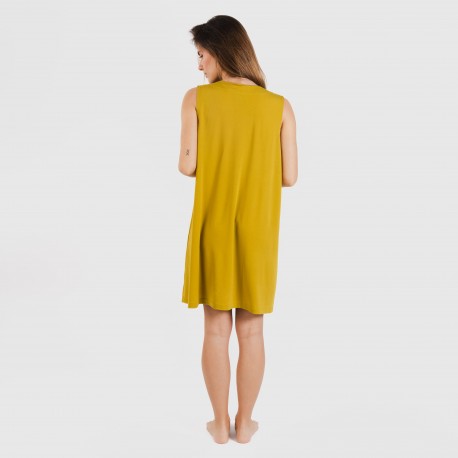 Vestito corto crêpe tinta unita