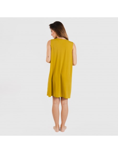 Vestito corto crêpe tinta unita