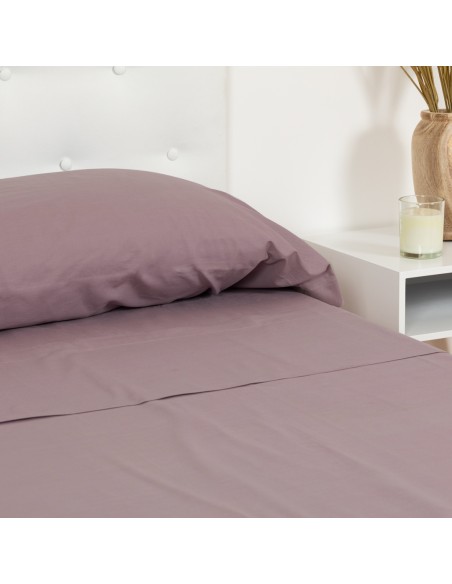 Set di lenzuola cotone tinta unita