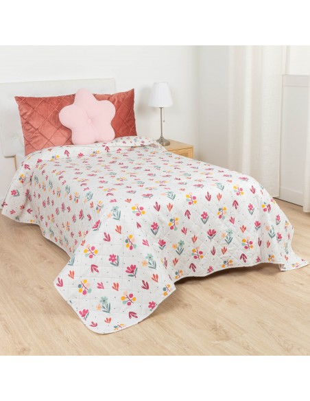 Copriletto bouti Clara rosa