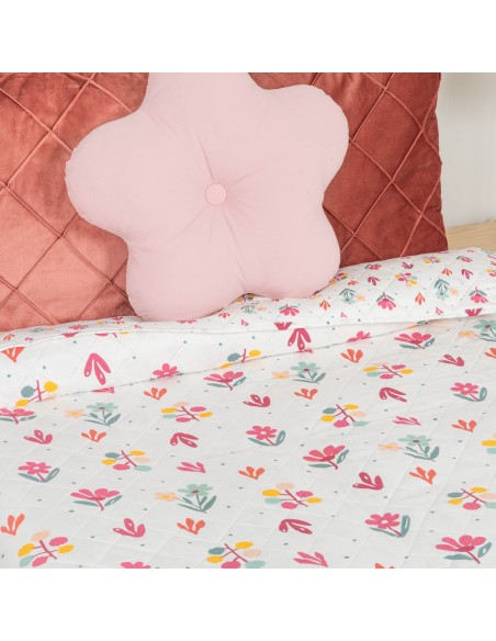 Copriletto bouti Clara rosa