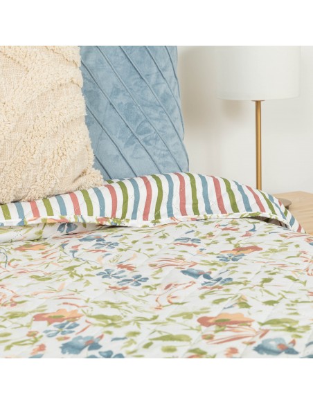 Copriletto bouti Ñoke malva rosa Copriletto bouti Ñoke malva rosa