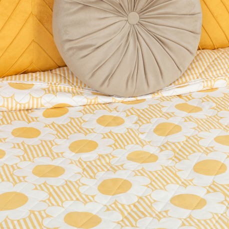 Copriletto bouti Gracy senape