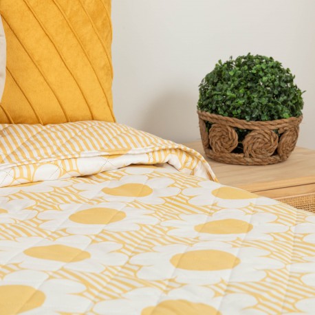 Copriletto bouti Gracy senape