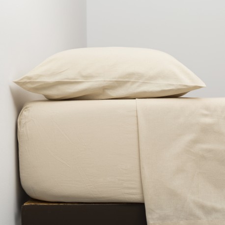 Set di lenzuola in cotone organico tinta unita