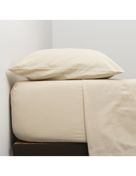 Set di lenzuola in cotone organico tinta unita