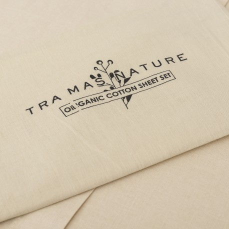 Set di lenzuola in cotone organico tinta unita