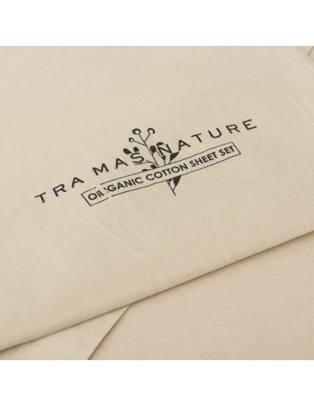 Set di lenzuola in cotone organico tinta unita