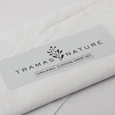Set di lenzuola in cotone organico tinta unita