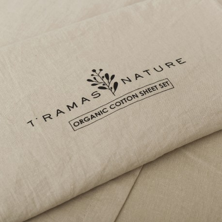 Set di lenzuola in cotone organico tinta unita