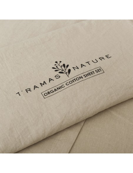 Set di lenzuola in cotone organico tinta unita